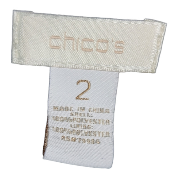 Chico's Zip-Up Ruched Vest Jacket Sleeveless Silver Gray Size Large - Picture 5 of 6